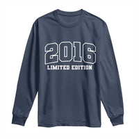 Vintage 2016 Limited Edition Long Sleeve Shirt 10 Year Old Gift Retro Varsity 10th Birthday