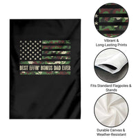 Best Effin Bonus Dad Ever Garden Flag Funny Step Dad Camo American Flag
