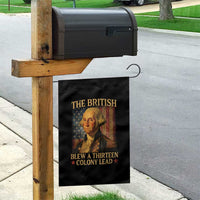 Funny 4th of July George Washington Garden Flag The British Blew A Thirteen Colony Lead American Flag - Wonder Print Shop