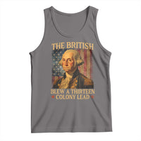 Funny 4th of July George Washington Tank Top The British Blew A Thirteen Colony Lead American Flag - Wonder Print Shop