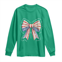Patriotic Coquette 4th Of July Long Sleeve Shirt God Bless America - Wonder Print Shop