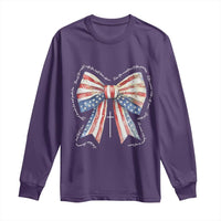 Patriotic Coquette 4th Of July Long Sleeve Shirt God Bless America - Wonder Print Shop
