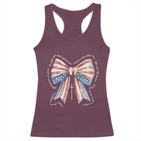 Patriotic Coquette 4th Of July Racerback Tank Top God Bless America - Wonder Print Shop