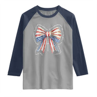 Patriotic Coquette 4th Of July Raglan Shirt God Bless America - Wonder Print Shop