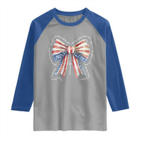 Patriotic Coquette 4th Of July Raglan Shirt God Bless America - Wonder Print Shop