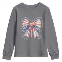 Patriotic Coquette 4th Of July Youth Sweatshirt God Bless America - Wonder Print Shop