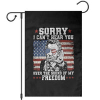 Funny Abraham Lincoln 4th Of July Garden Flag Sorry Cant Hear You Sound Of My Freedom American Flag - Wonder Print Shop