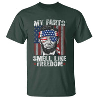 Funny Abe Lincoln 4th Of July T Shirt My Farts Smell Like Freedom American Flag - Wonder Print Shop