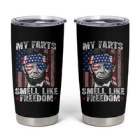 Funny Abe Lincoln 4th Of July Tumbler Cup My Farts Smell Like Freedom American Flag - Wonder Print Shop