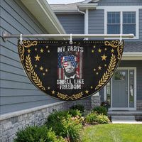 Funny Abe Lincoln 4th Of July Patriotic Fan Flag My Farts Smell Like Freedom American Flag