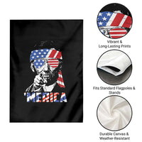 Funny Lincoln 4th Of July Merica Garden Flag Abe American Flag - Wonder Print Shop