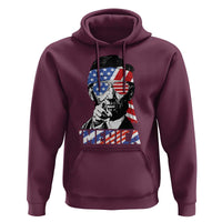Funny Lincoln 4th Of July Merica Hoodie Abe American Flag - Wonder Print Shop