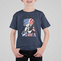 Funny Lincoln 4th Of July Merica T Shirt For Kid Abe American Flag - Wonder Print Shop