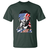 Funny Lincoln 4th Of July Merica T Shirt Abe American Flag - Wonder Print Shop