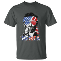 Funny Lincoln 4th Of July Merica T Shirt Abe American Flag - Wonder Print Shop