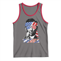 Funny Lincoln 4th Of July Merica Tank Top Abe American Flag - Wonder Print Shop