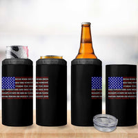 Vintage American Flag 4 in 1 Can Cooler Tumbler With States 4th Of July - Wonder Print Shop