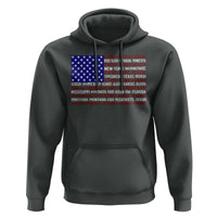 Vintage American Flag Hoodie With States 4th Of July - Wonder Print Shop