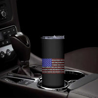 Vintage American Flag Skinny Tumbler With States 4th Of July - Wonder Print Shop