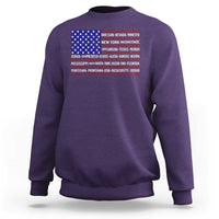 Vintage American Flag Sweatshirt With States 4th Of July - Wonder Print Shop