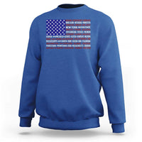 Vintage American Flag Sweatshirt With States 4th Of July - Wonder Print Shop