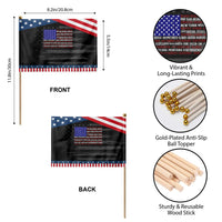 Vintage American Flag Patriotic Handheld Flag With States 4th Of July