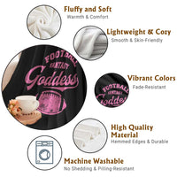 Fantasy Football Goddess Throw Blanket Sports Party Gifts - Wonder Print Shop