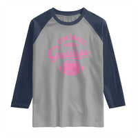 Fantasy Football Goddess Raglan Shirt Sports Party Gifts - Wonder Print Shop