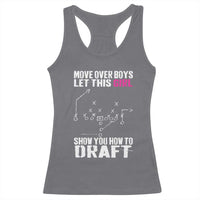 Girls Fantasy Football Racerback Tank Top Move Over Boys Draft Party Commish FFL - Wonder Print Shop