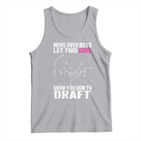 Girls Fantasy Football Tank Top Move Over Boys Draft Party Commish FFL - Wonder Print Shop
