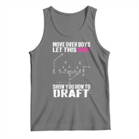 Girls Fantasy Football Tank Top Move Over Boys Draft Party Commish FFL - Wonder Print Shop
