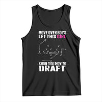 Girls Fantasy Football Tank Top Move Over Boys Draft Party Commish FFL - Wonder Print Shop