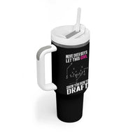 Girls Fantasy Football Tumbler With Handle Move Over Boys Draft Party Commish FFL - Wonder Print Shop