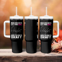 Girls Fantasy Football Tumbler With Handle Move Over Boys Draft Party Commish FFL - Wonder Print Shop