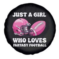 Funny Just A Girl Who Loves Fantasy Football Spare Tire Cover - Wonder Print Shop