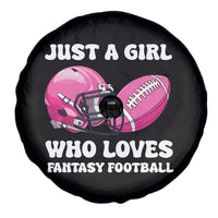 Funny Just A Girl Who Loves Fantasy Football Spare Tire Cover - Wonder Print Shop