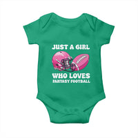 Funny Just A Girl Who Loves Fantasy Football Baby Onesie - Wonder Print Shop