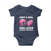 Funny Just A Girl Who Loves Fantasy Football Baby Onesie - Wonder Print Shop