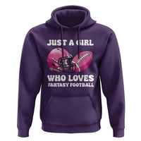 Funny Just A Girl Who Loves Fantasy Football Hoodie - Wonder Print Shop