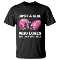 Funny Just A Girl Who Loves Fantasy Football T Shirt - Wonder Print Shop