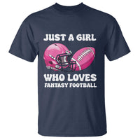 Funny Just A Girl Who Loves Fantasy Football T Shirt - Wonder Print Shop