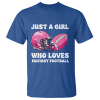 Funny Just A Girl Who Loves Fantasy Football T Shirt - Wonder Print Shop