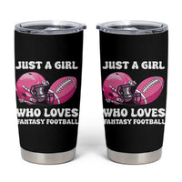 Funny Just A Girl Who Loves Fantasy Football Tumbler Cup - Wonder Print Shop