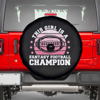 Funny This Girl Is A Fantasy Football Champion Spare Tire Cover Retro Champ Champion Draft - Wonder Print Shop