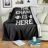 Funny Fantasy Football Champion Throw Blanket Champ Draft Party Commish FFL - Wonder Print Shop