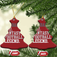 Husband Dad Fantasy Football Legend Christmas Ornament Retro Fathers Day - Wonder Print Shop