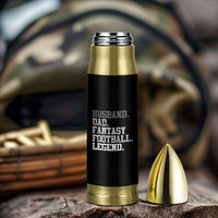 Husband Dad Fantasy Football Legend Bullet Tumbler Retro Fathers Day - Wonder Print Shop