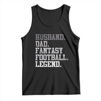 Husband Dad Fantasy Football Legend Tank Top Retro Fathers Day - Wonder Print Shop