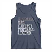 Husband Dad Fantasy Football Legend Tank Top Retro Fathers Day - Wonder Print Shop