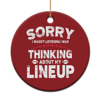 Funny Fantasy Football Player Christmas Ornament Commissioner Draft Party - Wonder Print Shop